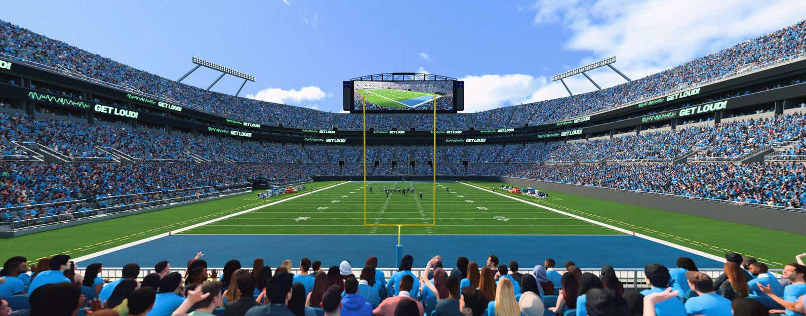 Seat view from Lower End Zone