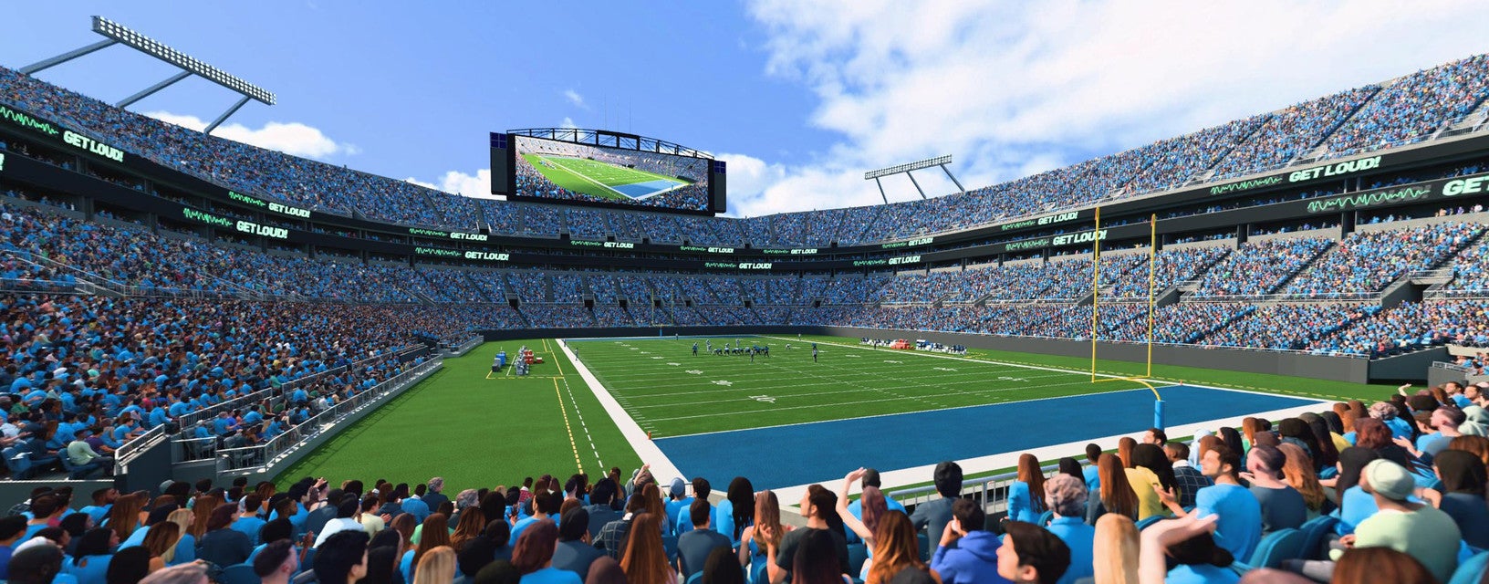 Seat view from Lower End Zone