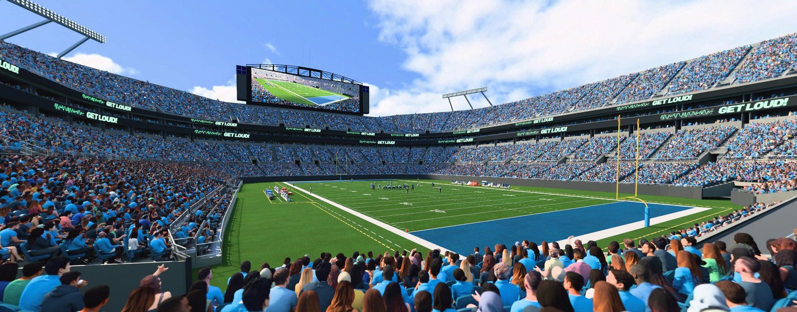 Seat view from Lower End Zone