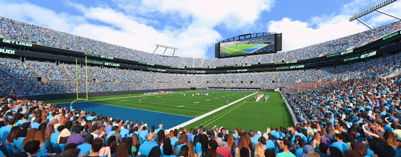 Seat view from Lower End Zone