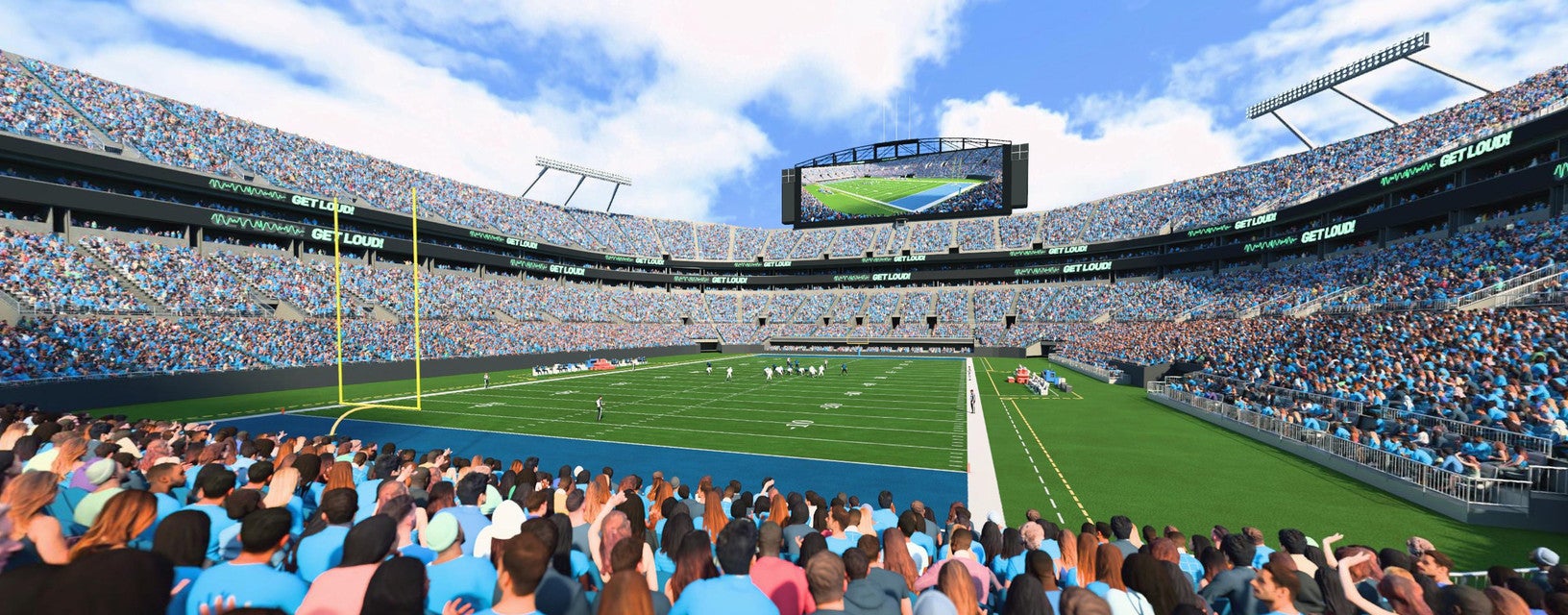 Seat view from Lower End Zone