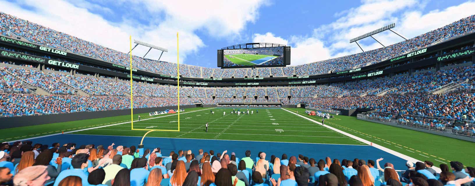 Seat view from Lower End Zone