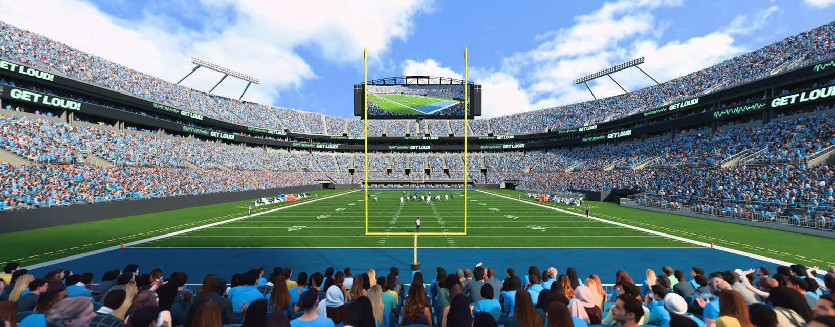 Seat view from Lower End Zone