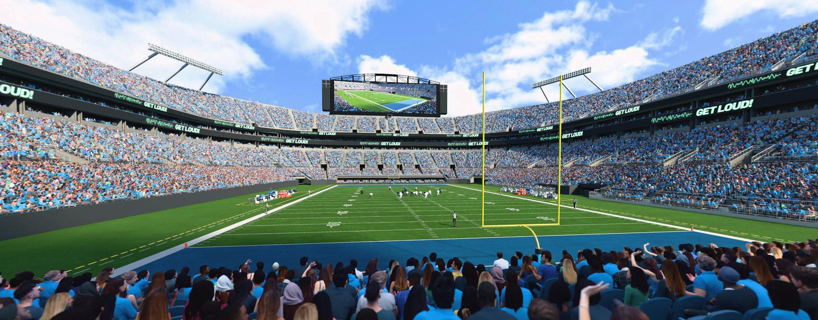Seat view from Lower End Zone