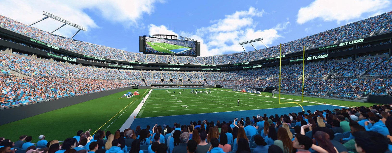 Seat view from Lower End Zone