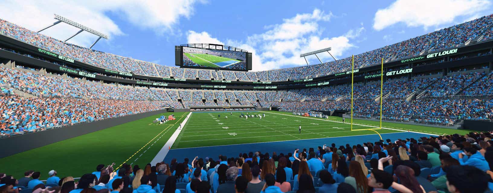 Seat view from Lower End Zone