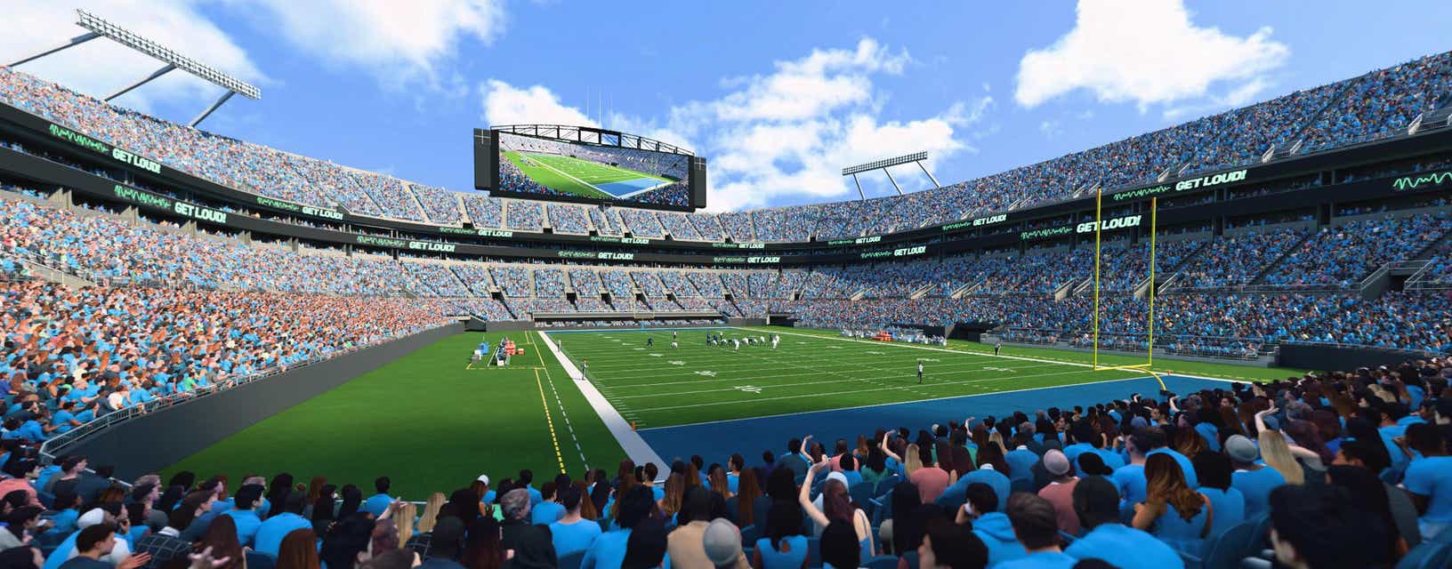 Seat view from Lower End Zone