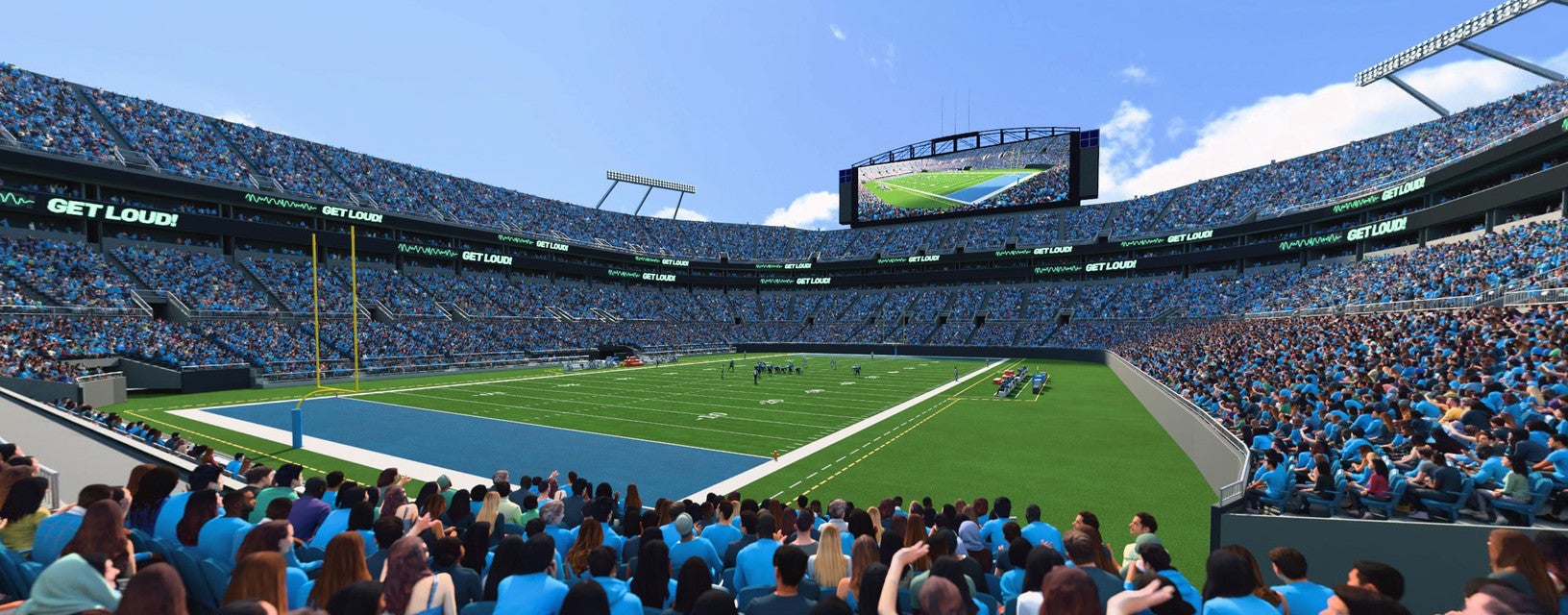 Seat view from Lower End Zone