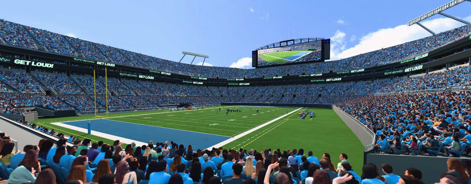 Seat view from Lower End Zone