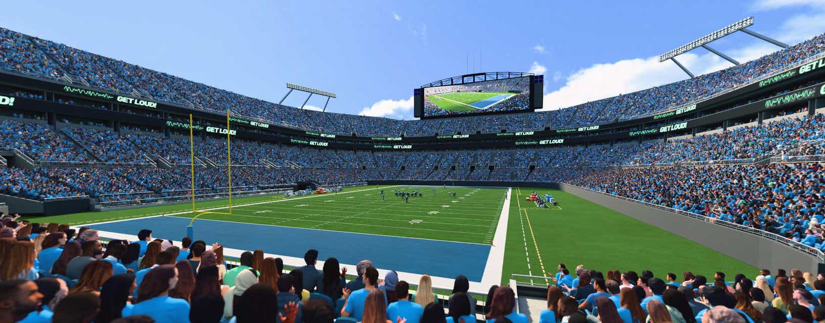 Seat view from Lower End Zone