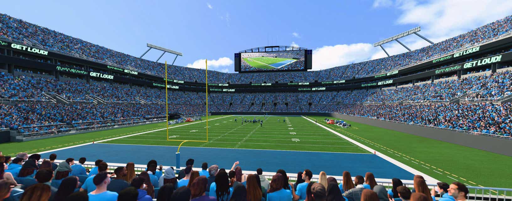 Seat view from Lower End Zone