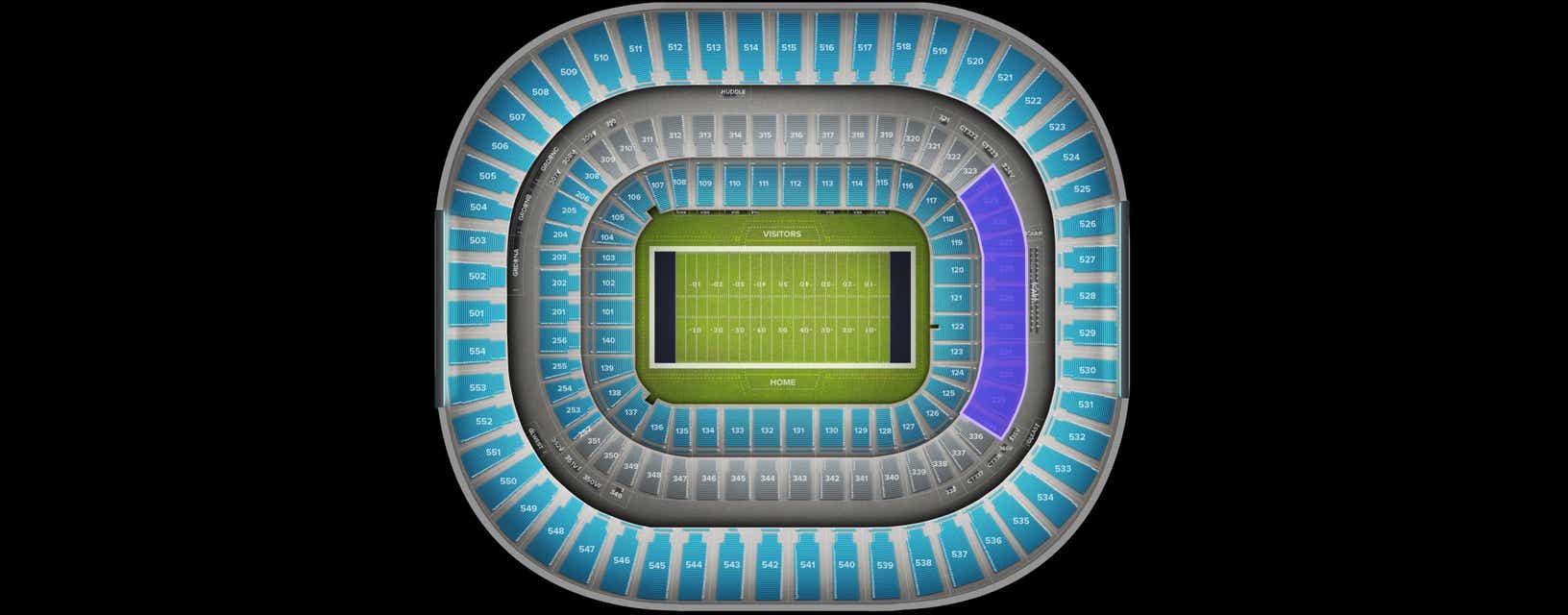 Seat view from Middle End