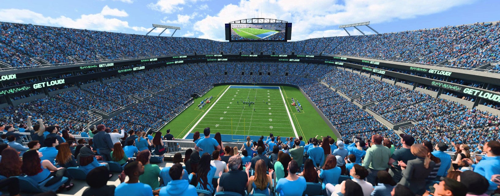 Seat view from Upper End Zone