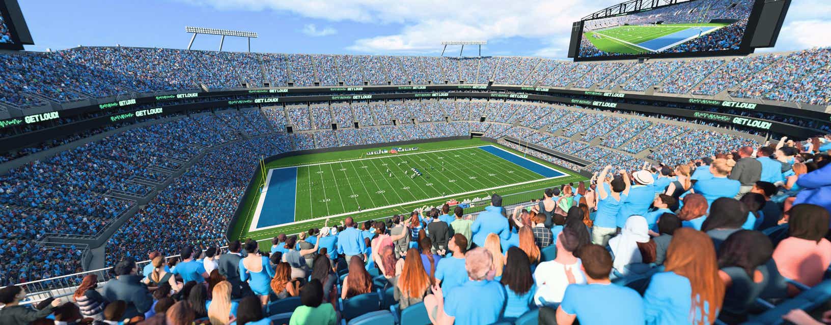 Seat view from Upper Sideline