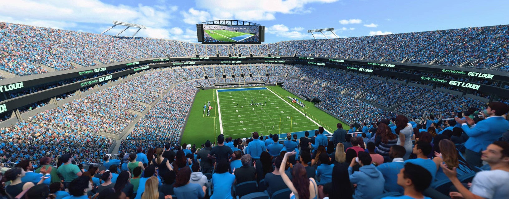 Seat view from Upper End Zone