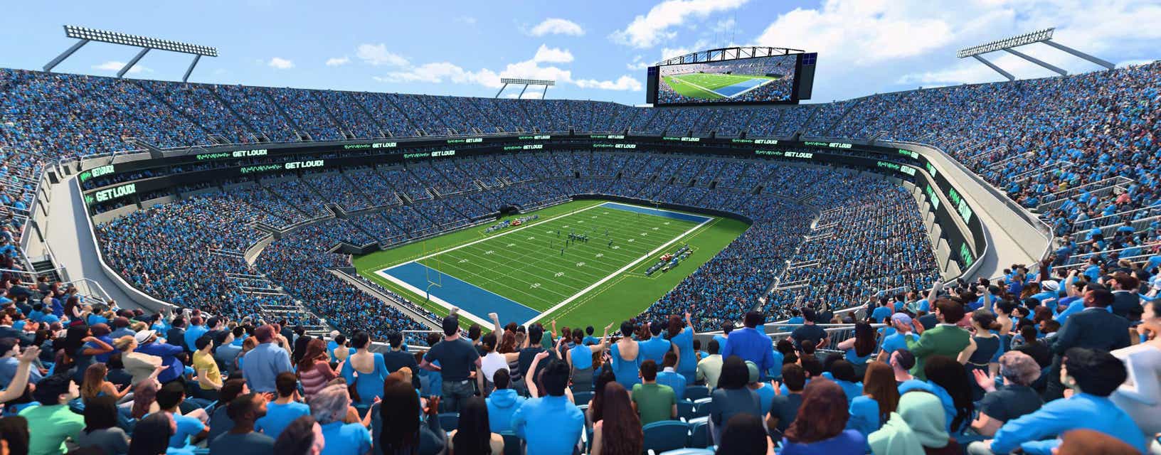 Seat view from Upper End Zone