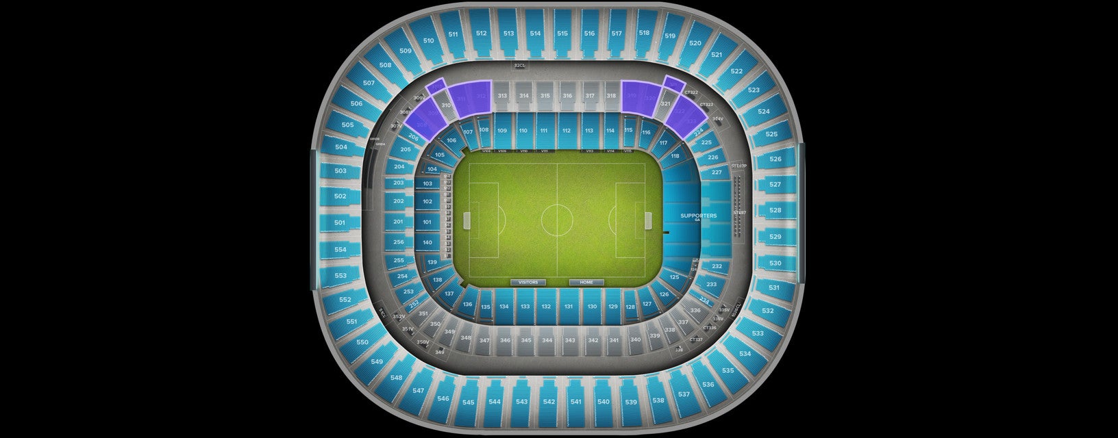 Seat view from Club Corner