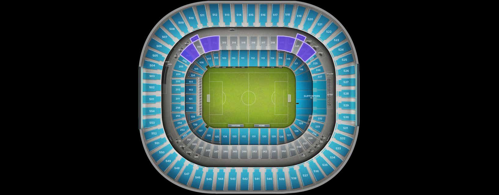 Seat view from Club Corner