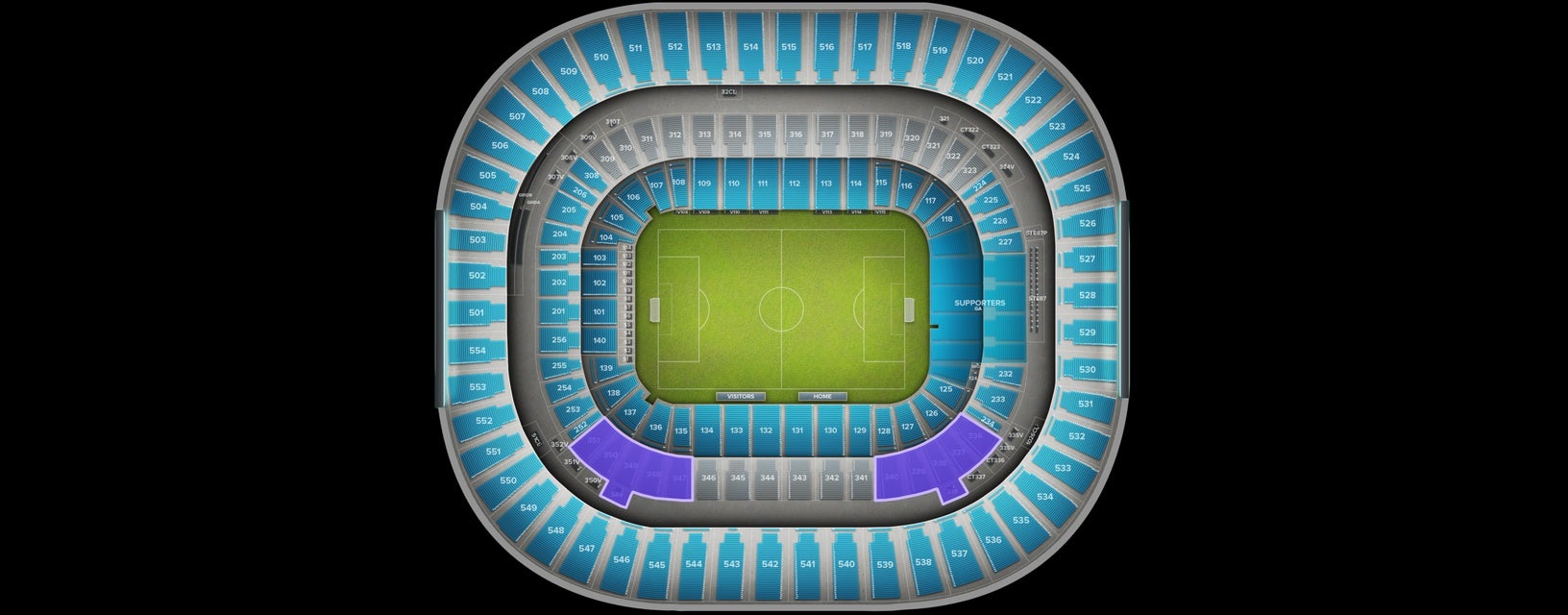 Seat view from Club Corner