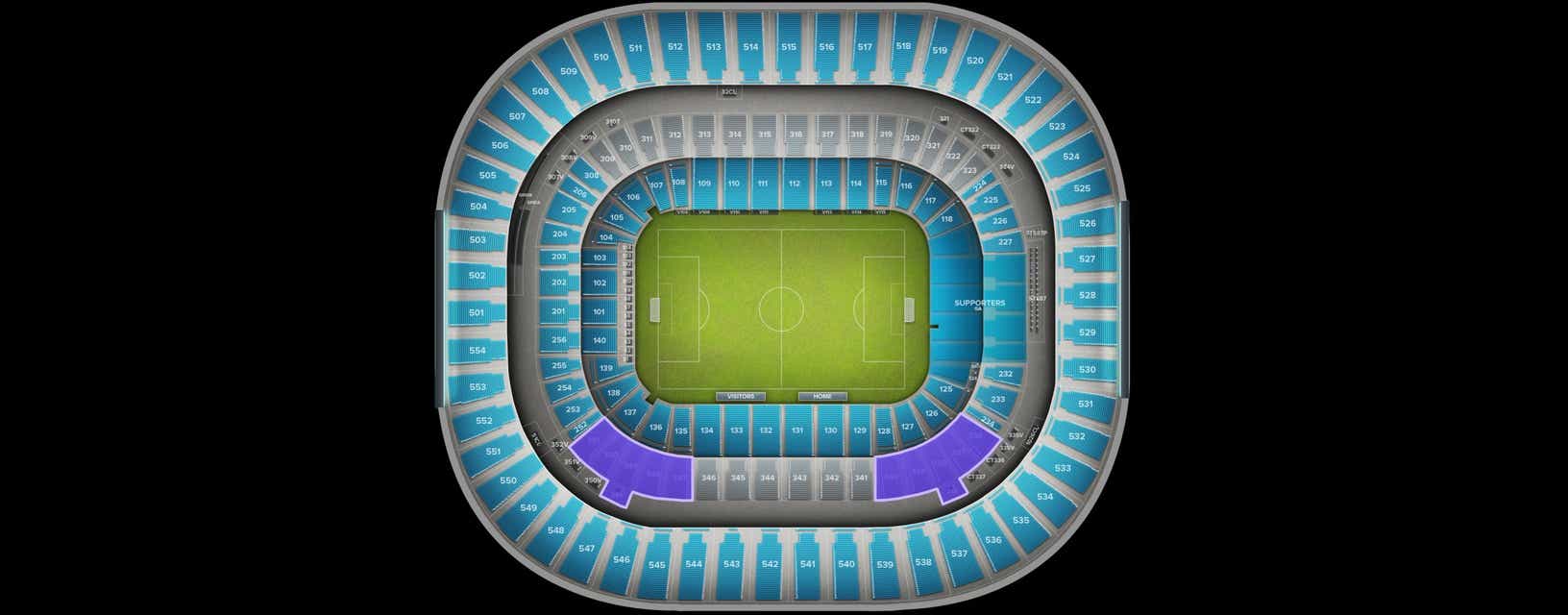 Seat view from Club Corner