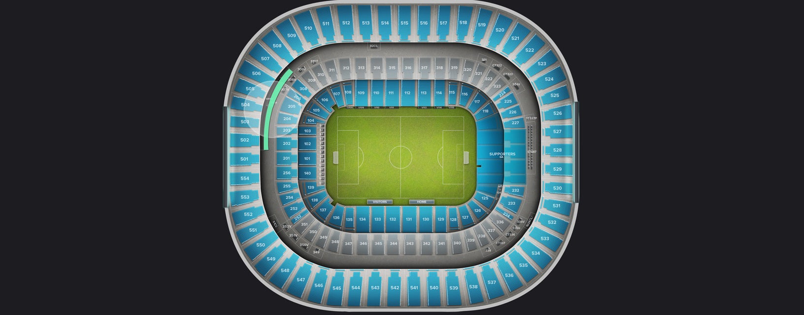Seat view from Club