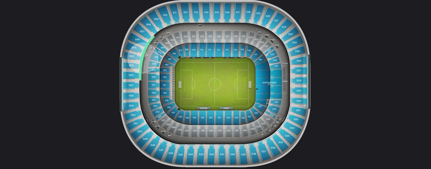 Seat view from Club