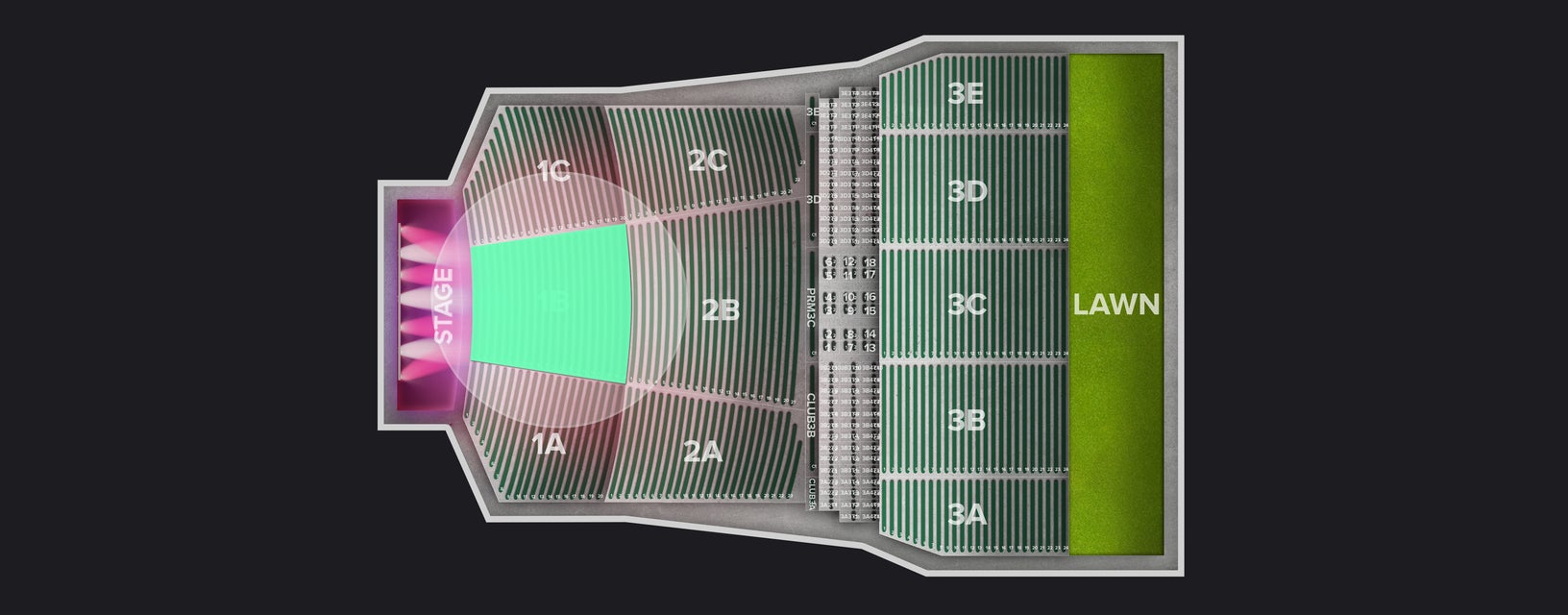 Seat view from Orchestra
