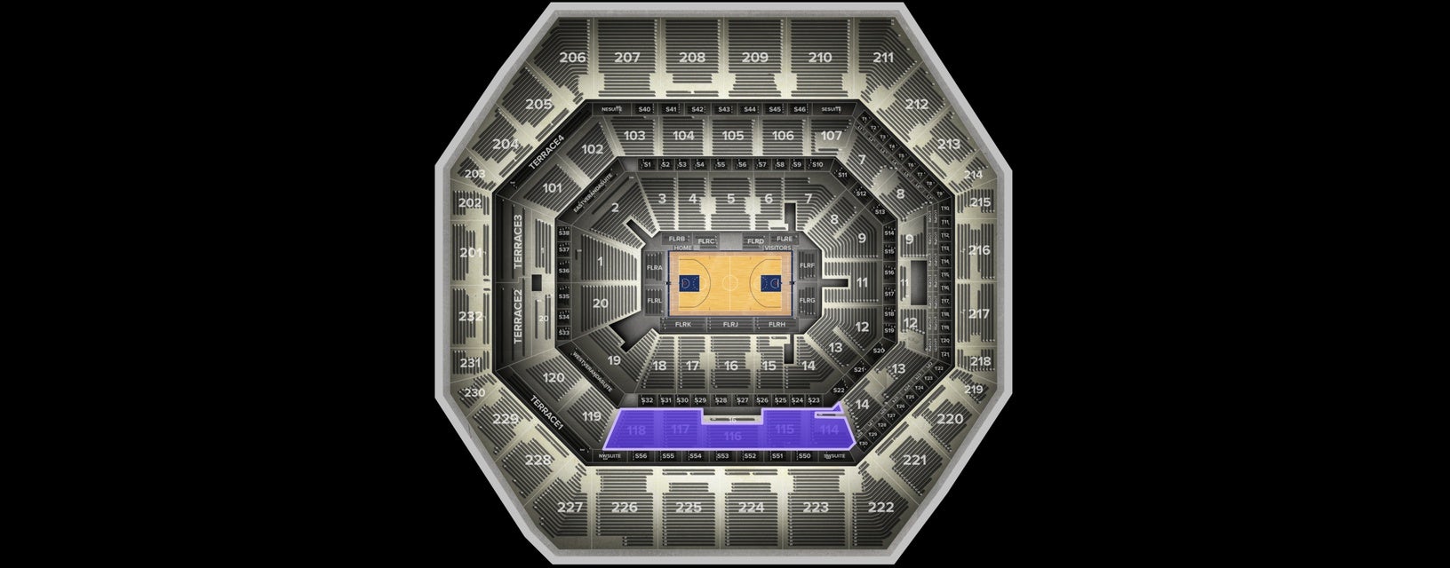 Seat view from Middle