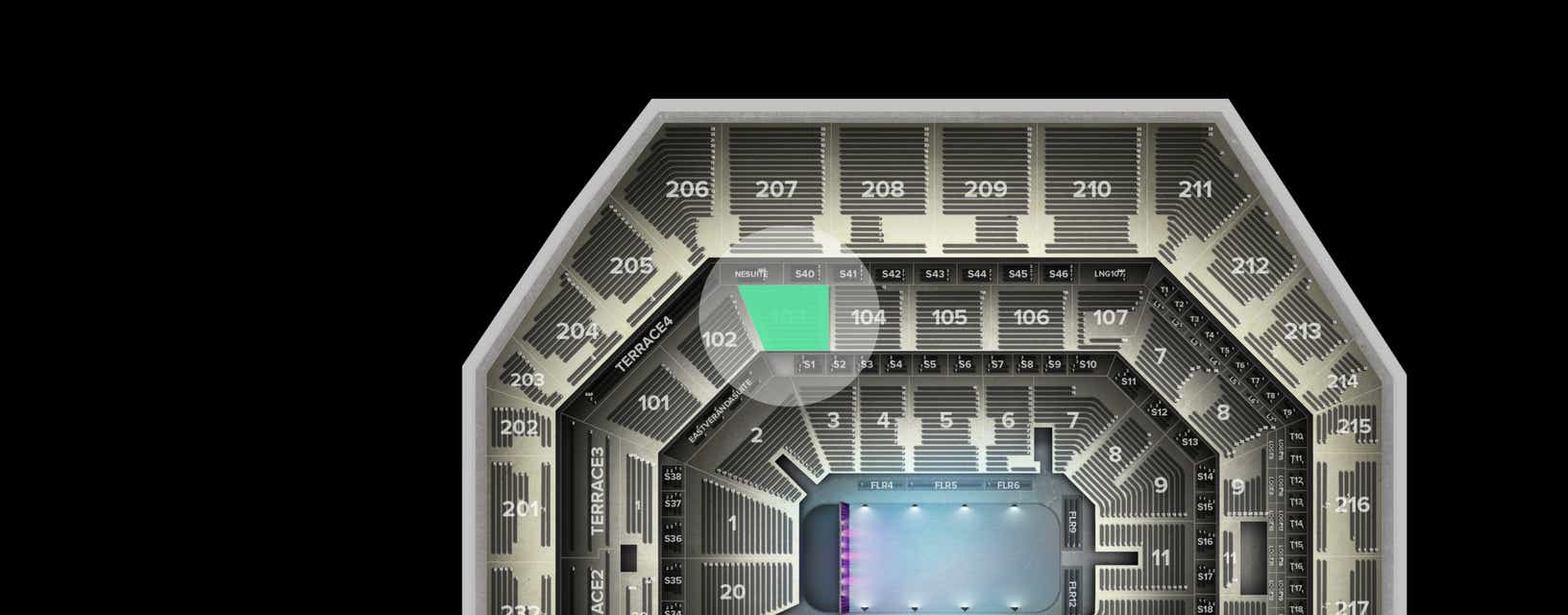 Seat view from Club