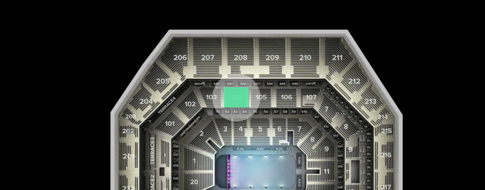 Seat view from Club