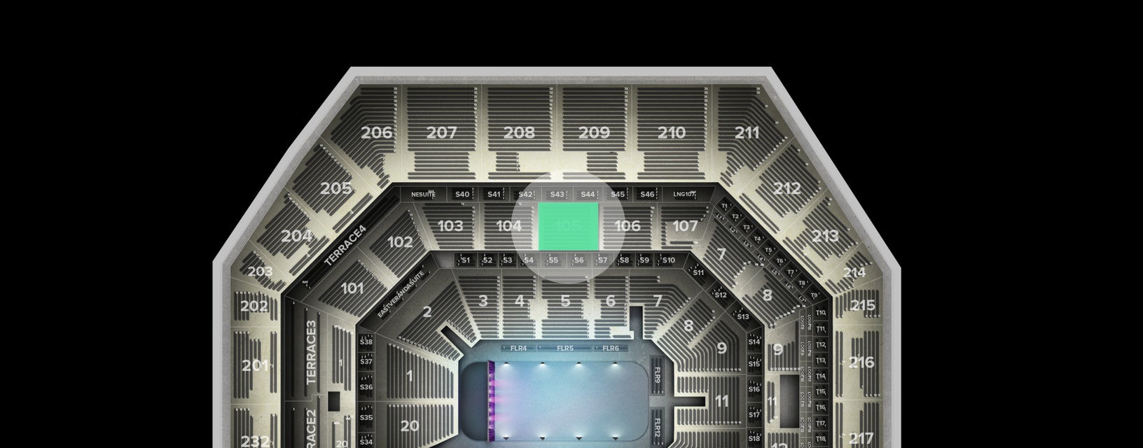 Seat view from Club