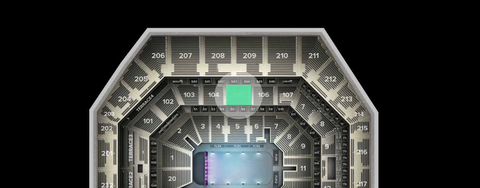 Seat view from Club