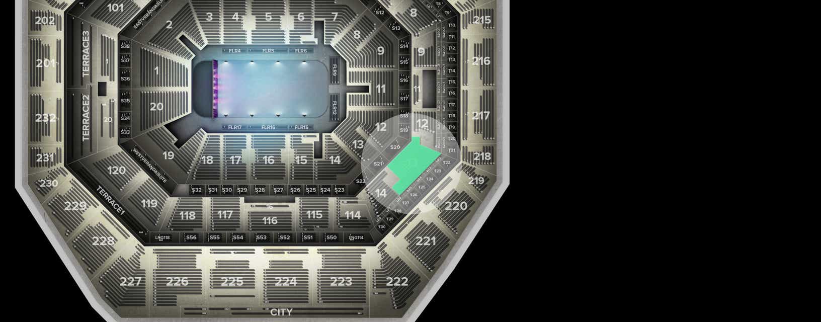 Seat view from Lower