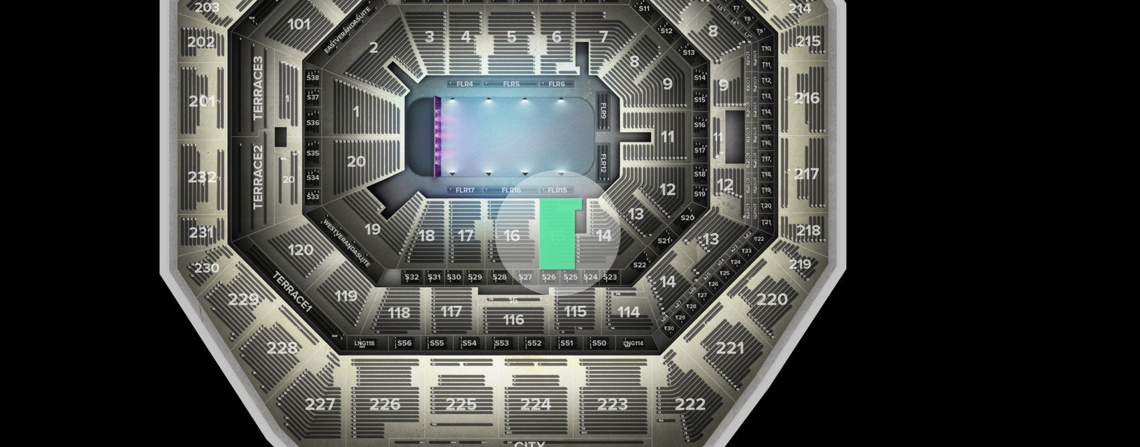 Seat view from Lower