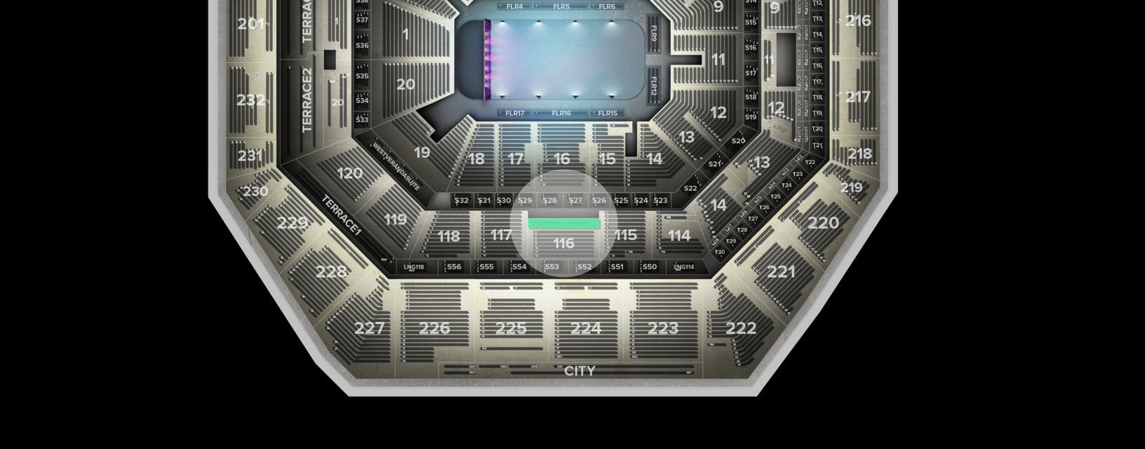 Seat view from Lower
