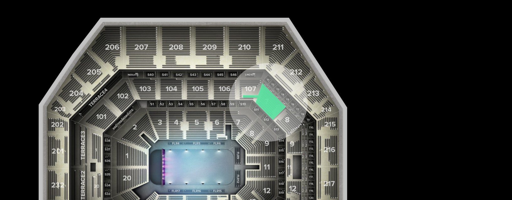 Seat view from Lower