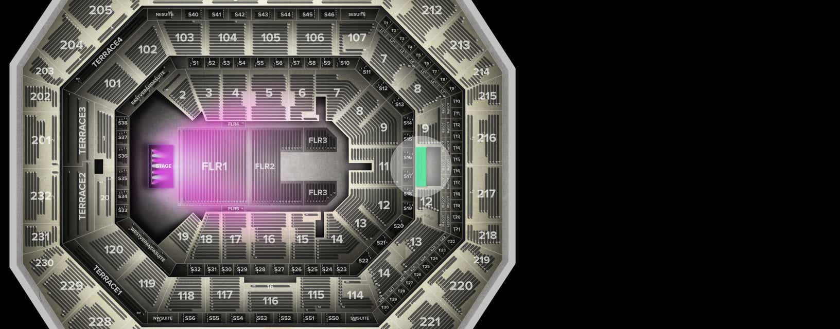 Seat view from Lower