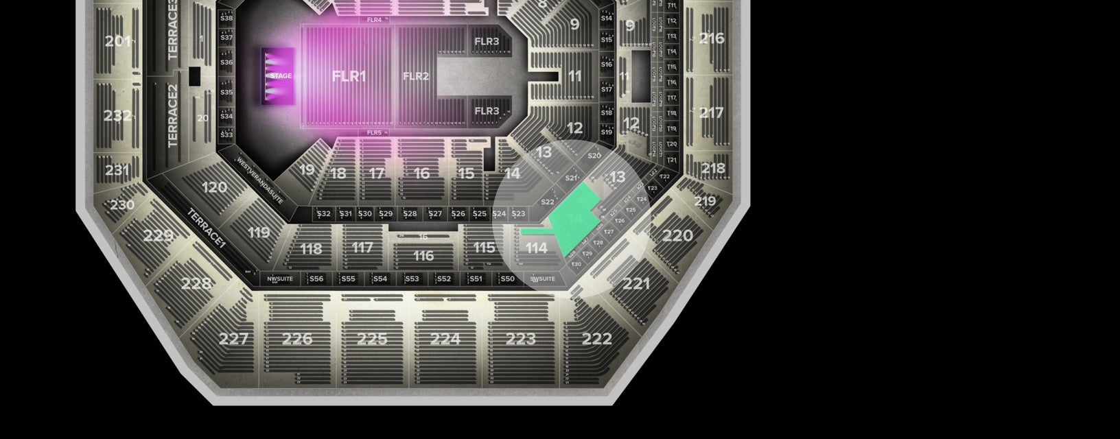 Seat view from Lower