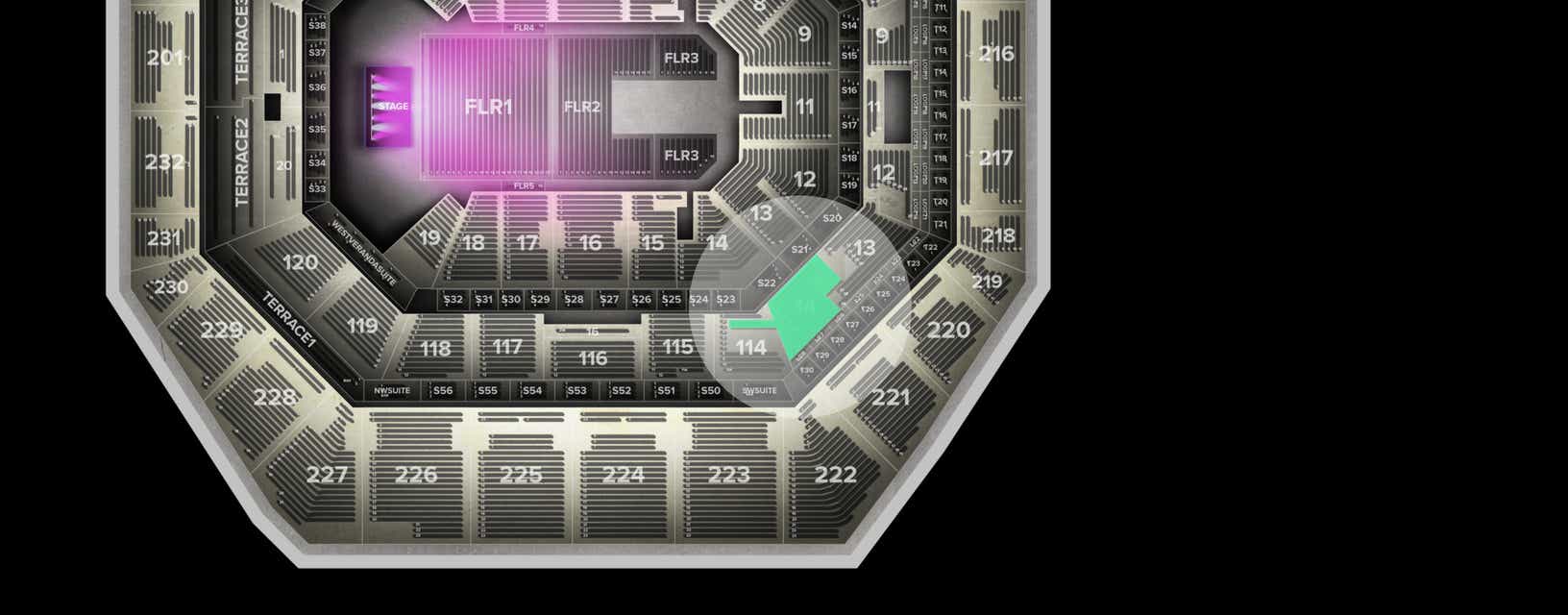 Seat view from Lower