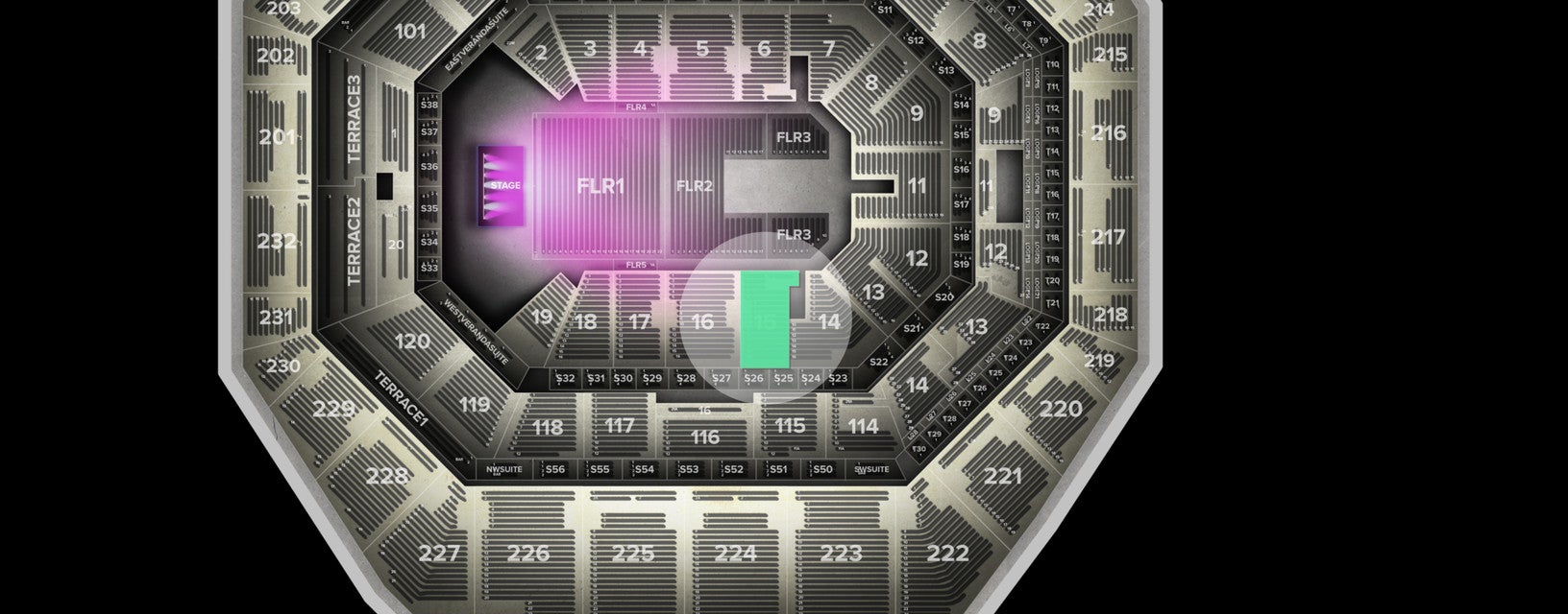 Seat view from Lower