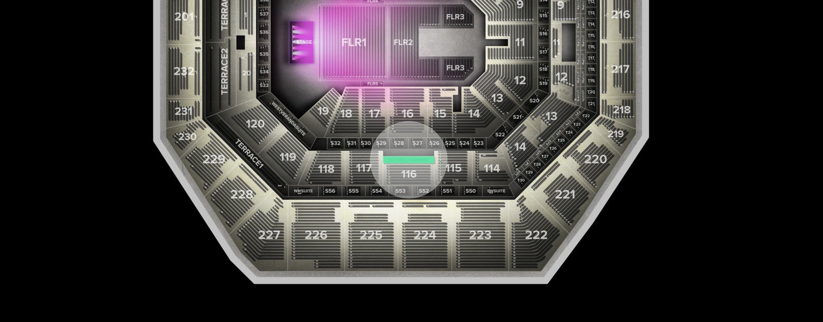 Seat view from Lower