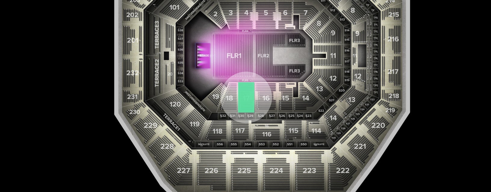Seat view from Lower