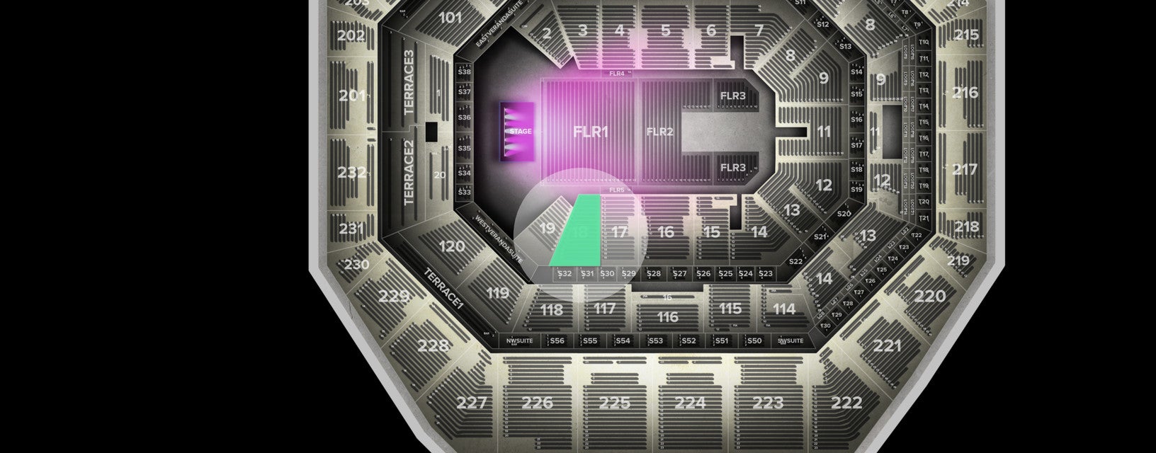 Seat view from Lower