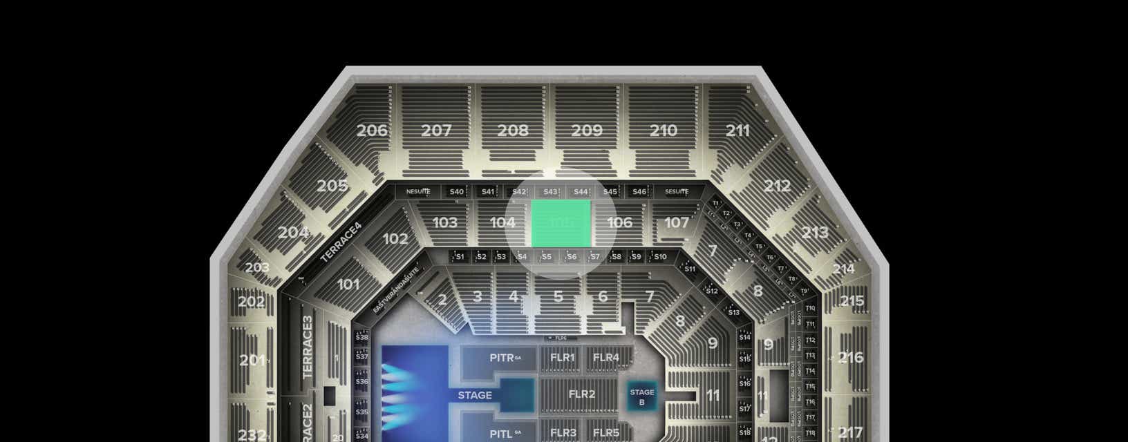 Seat view from Club