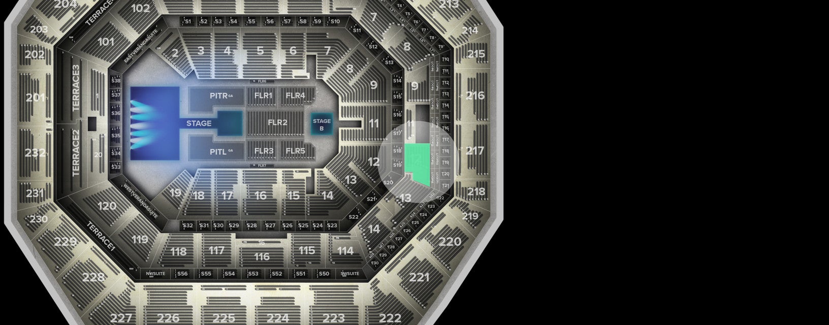 Seat view from Lower