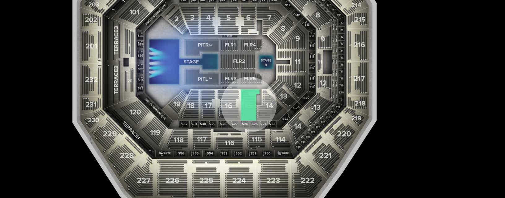 Seat view from Lower