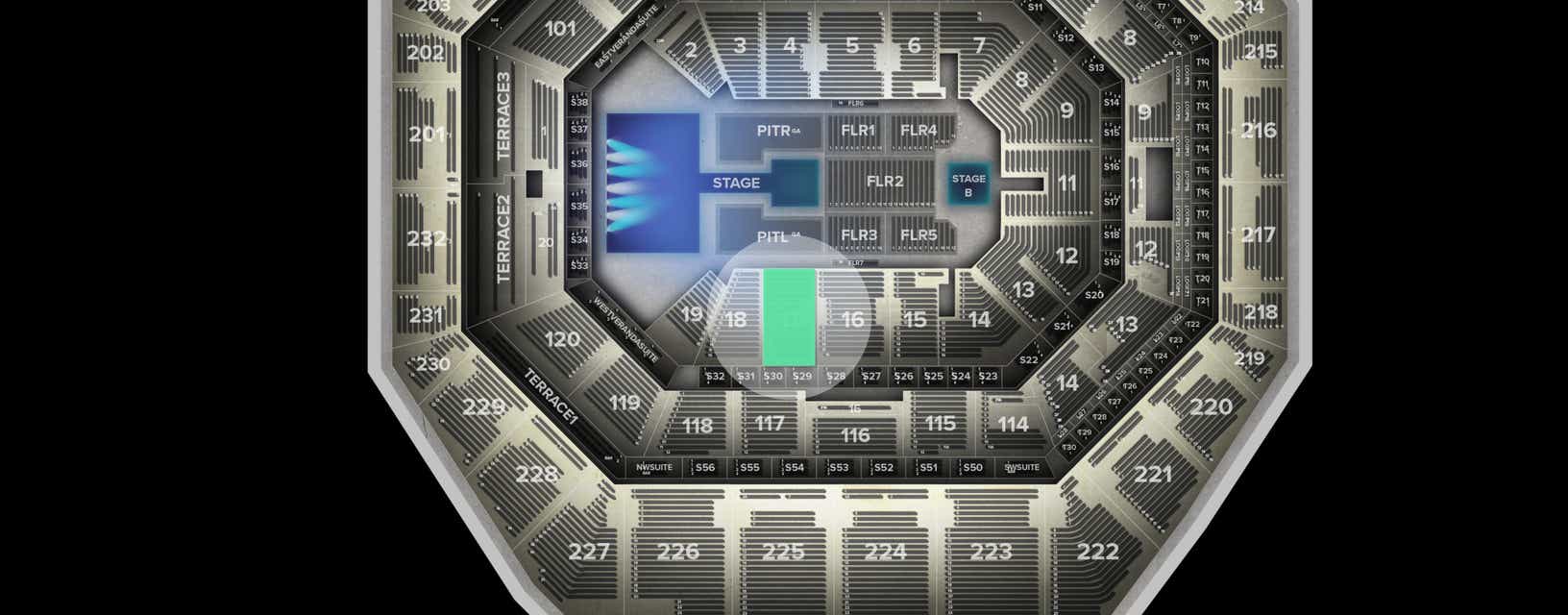 Seat view from Lower
