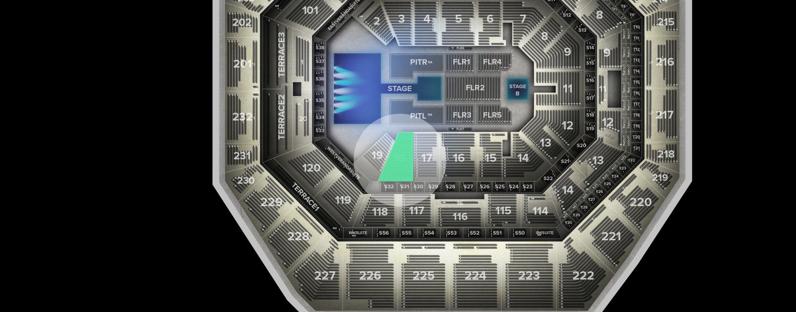 Seat view from Lower