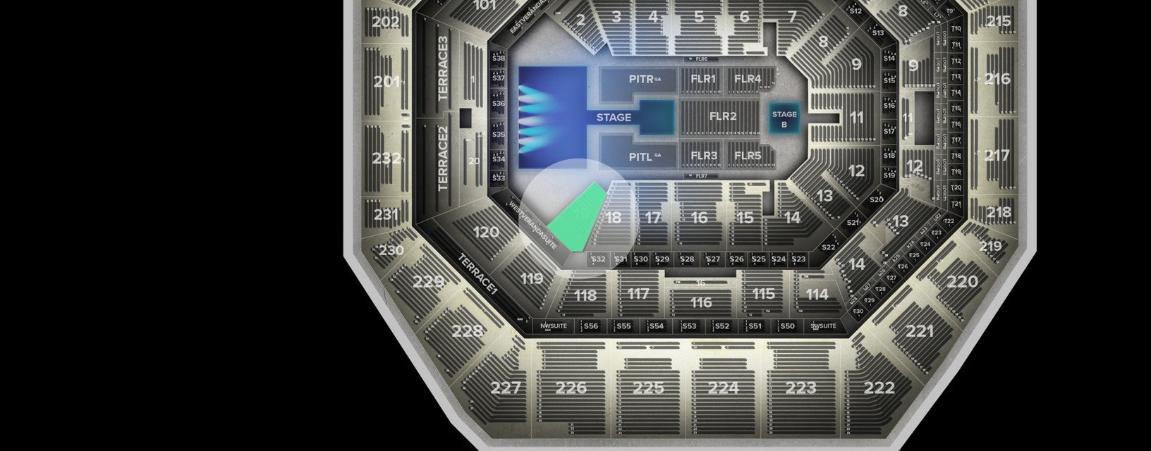 Seat view from Lower