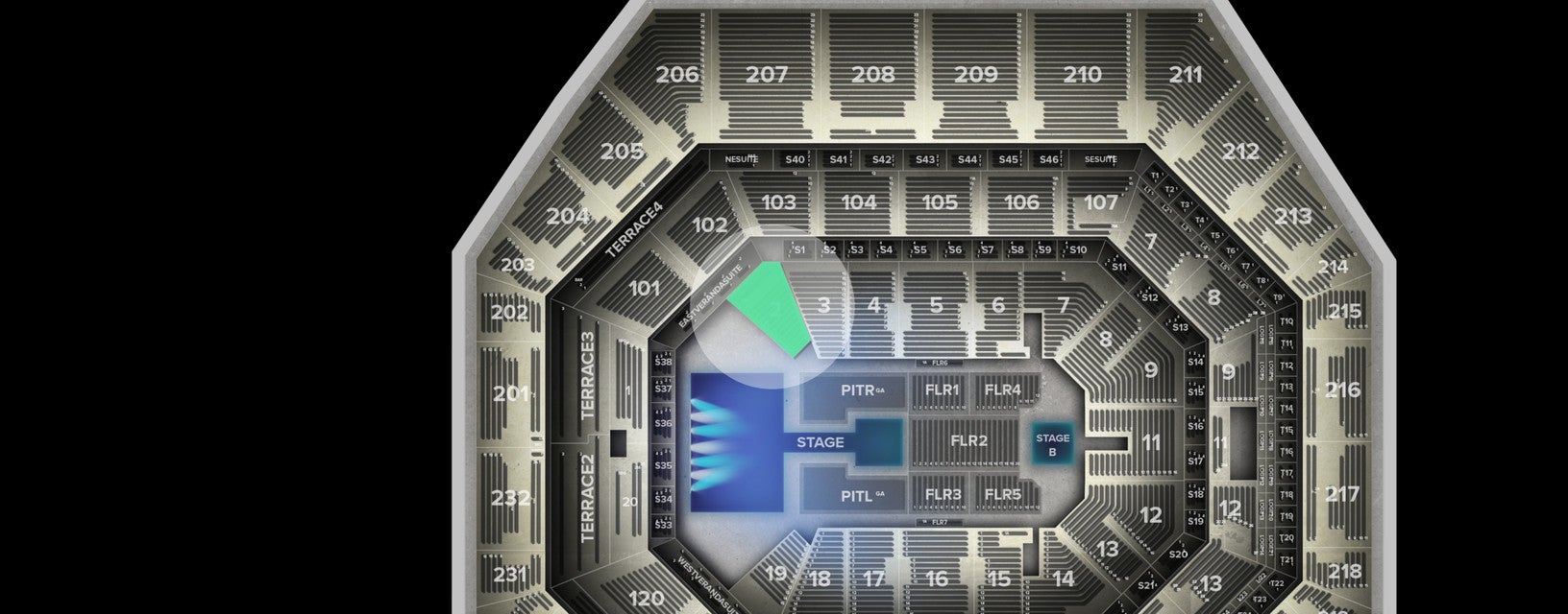 Seat view from Lower